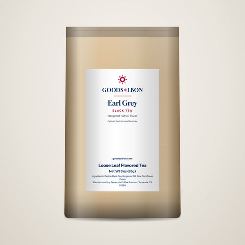 Earl Grey loose leaf black tea 3 oz pouch